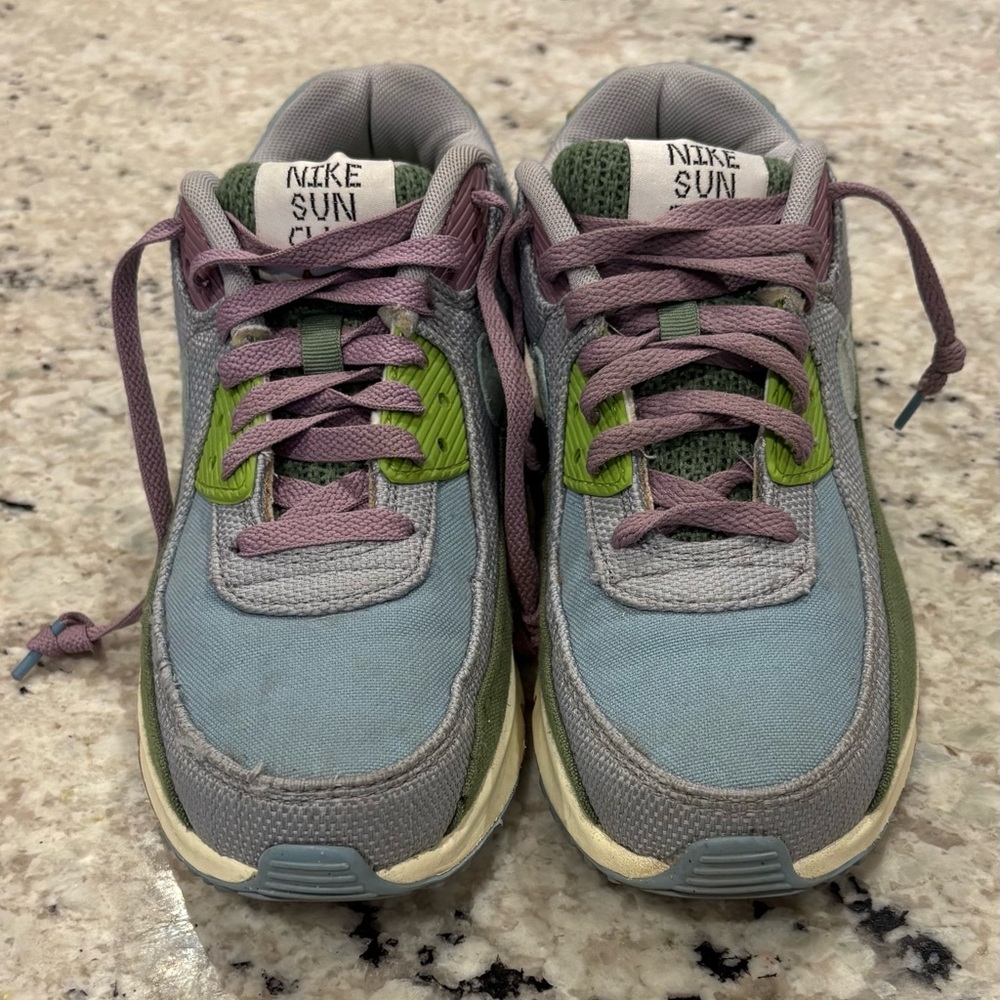 Nike Sun Club Air Max Sneakers- 6.5Y - Blue and Green